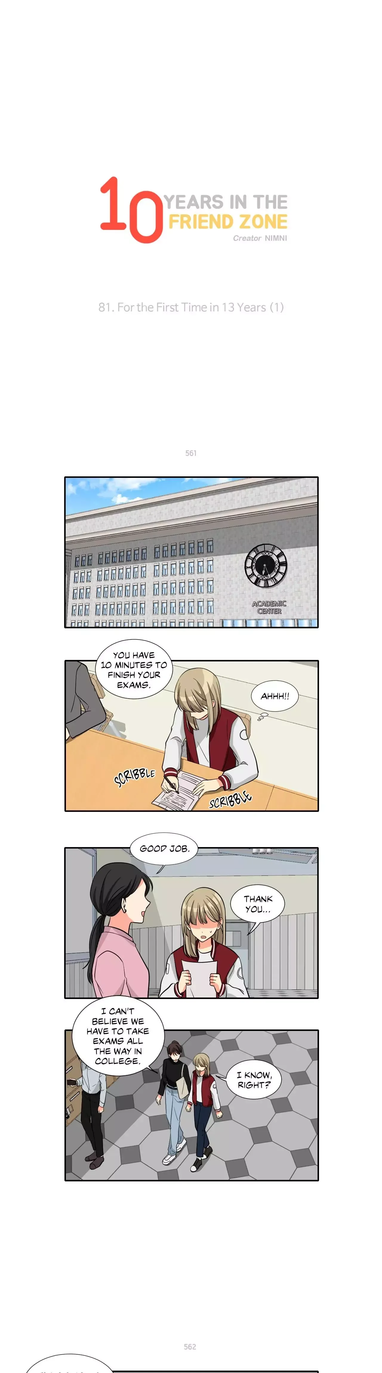 10 Years in the Friend Zone Chapter 81 page 1