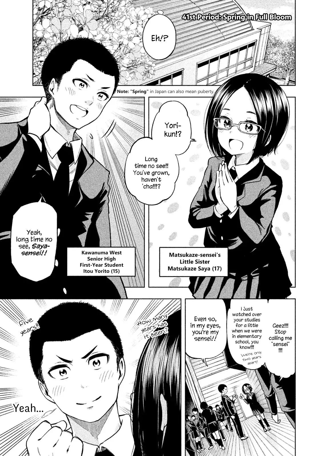 Why are you here Sensei!? Chapter 41 page 5