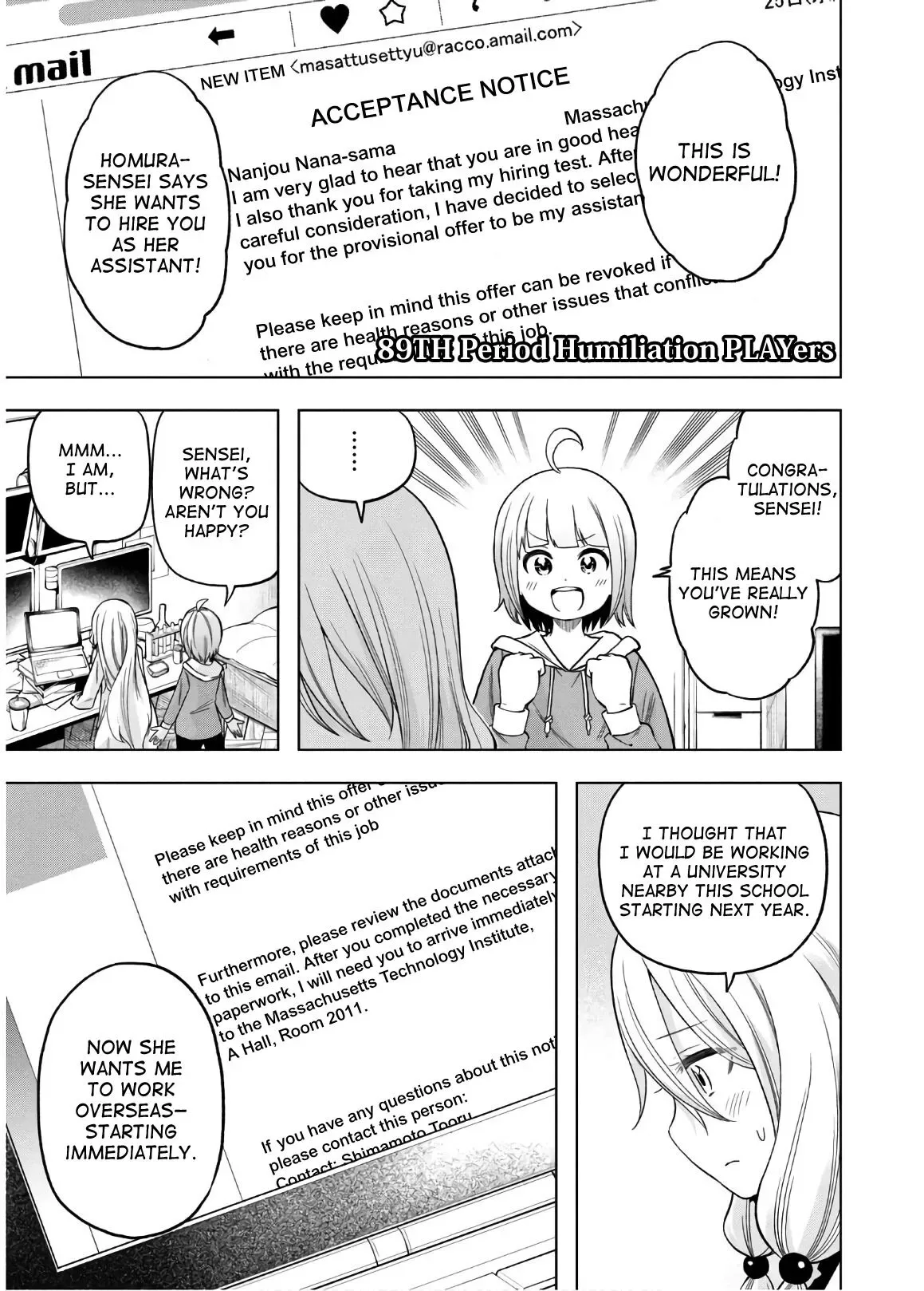 Why are you here Sensei!? Chapter 89 page 1
