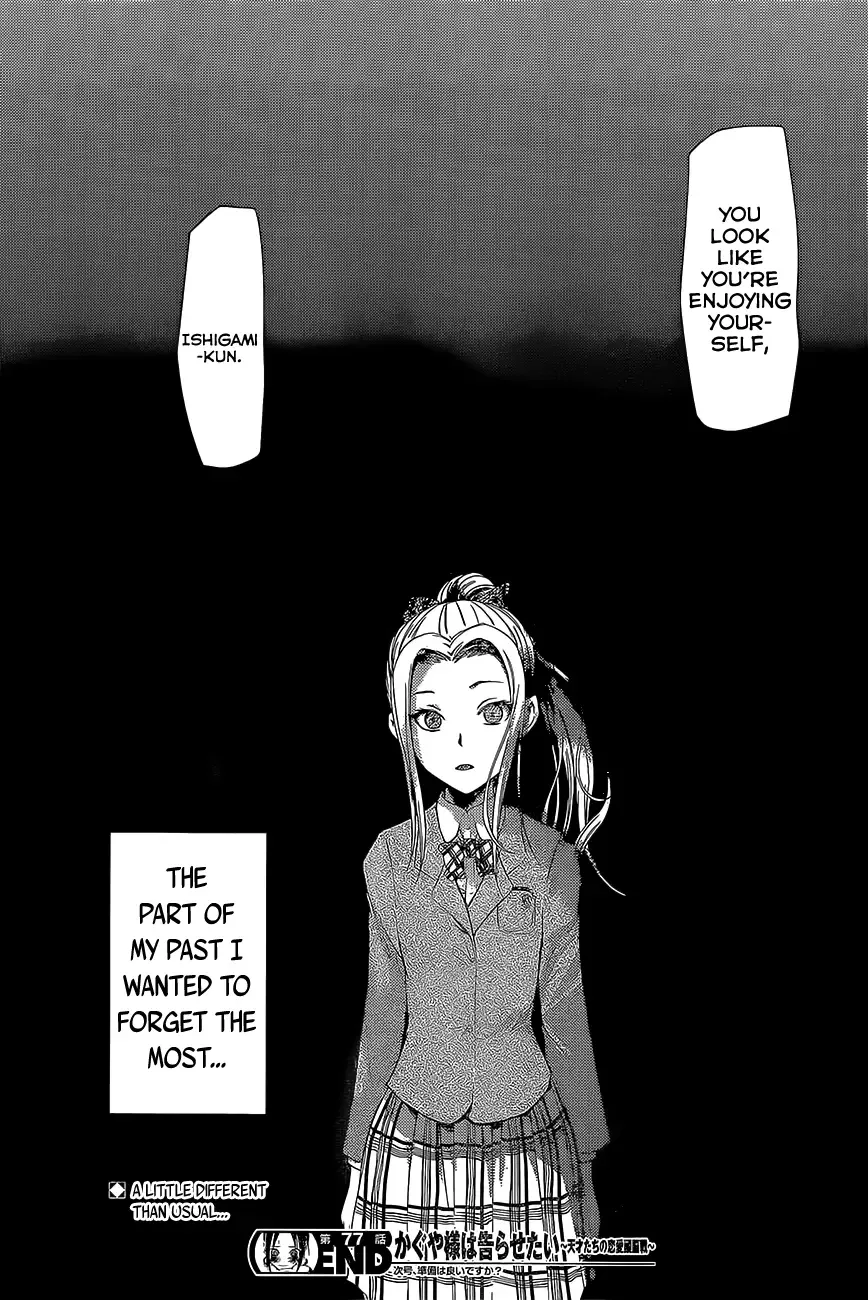 Kaguya Wants to be Confessed To: The Geniuses' War of Love and Brains Chapter 87 page 18