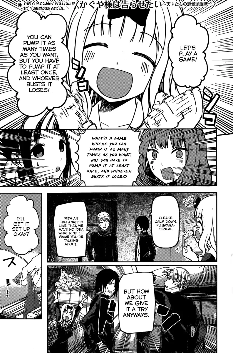 Kaguya Wants to be Confessed To: The Geniuses' War of Love and Brains Chapter 91 page 1