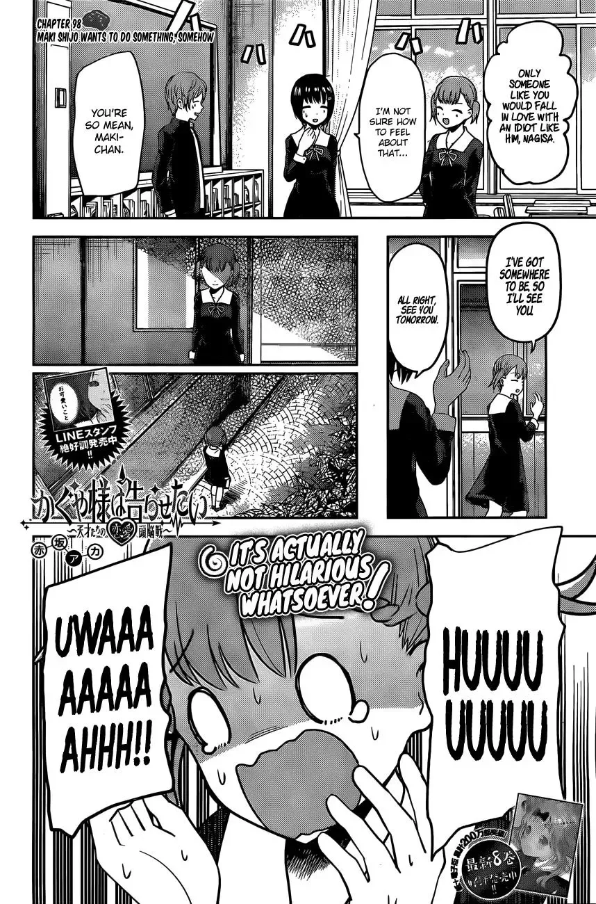 Kaguya Wants to be Confessed To: The Geniuses' War of Love and Brains Chapter 98 page 3