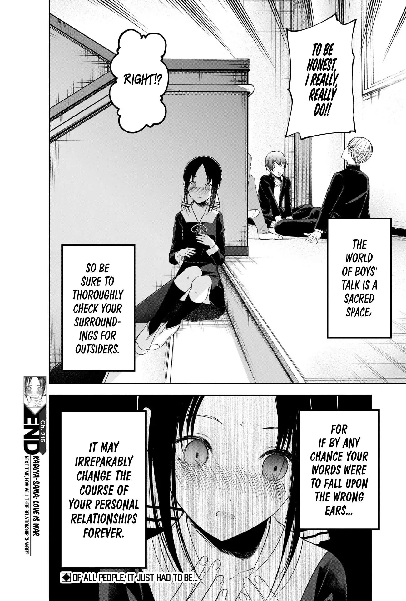 Kaguya Wants to be Confessed To: The Geniuses' War of Love and Brains Chapter 215 page 18