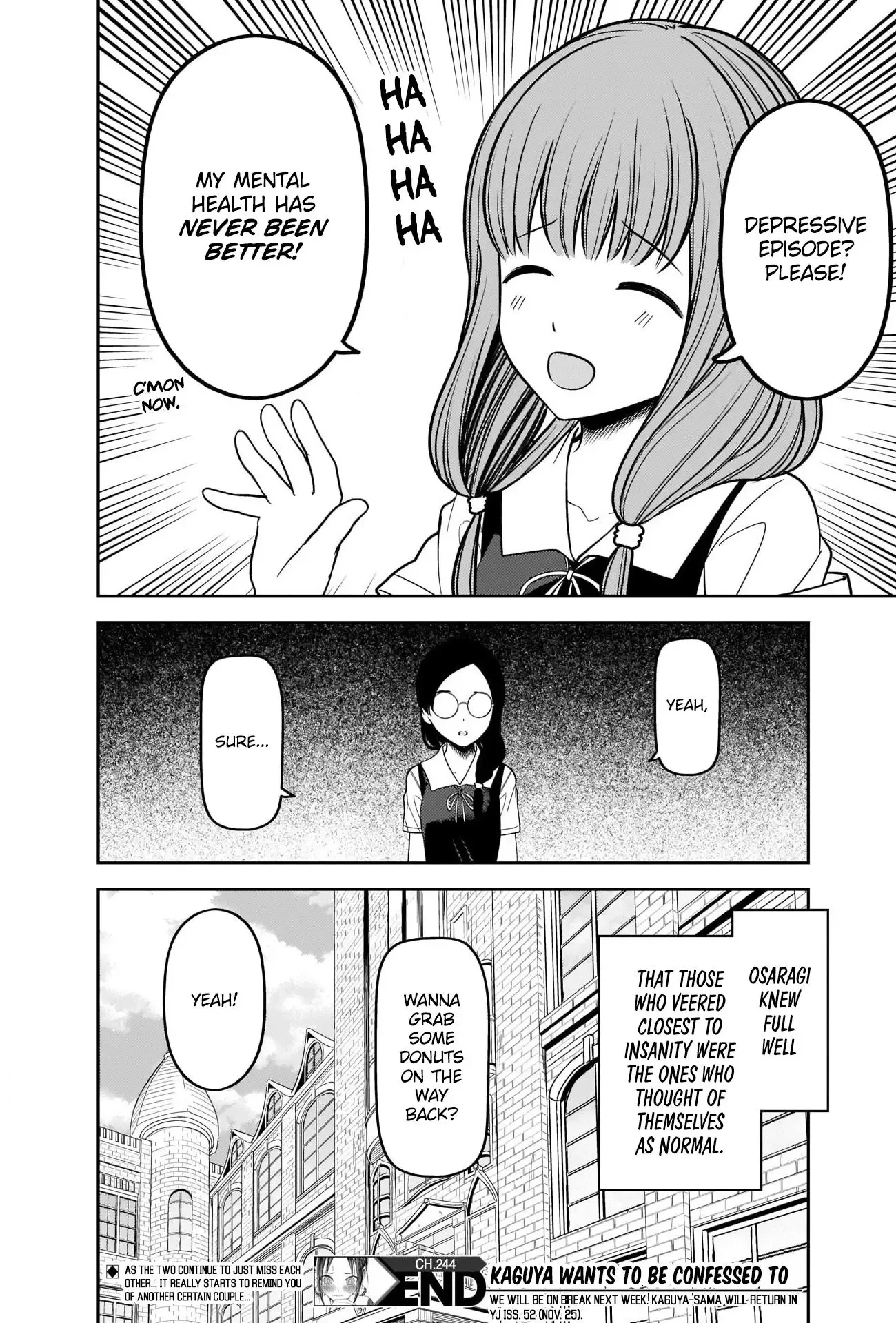 Kaguya Wants to be Confessed To: The Geniuses' War of Love and Brains Chapter 244 page 18