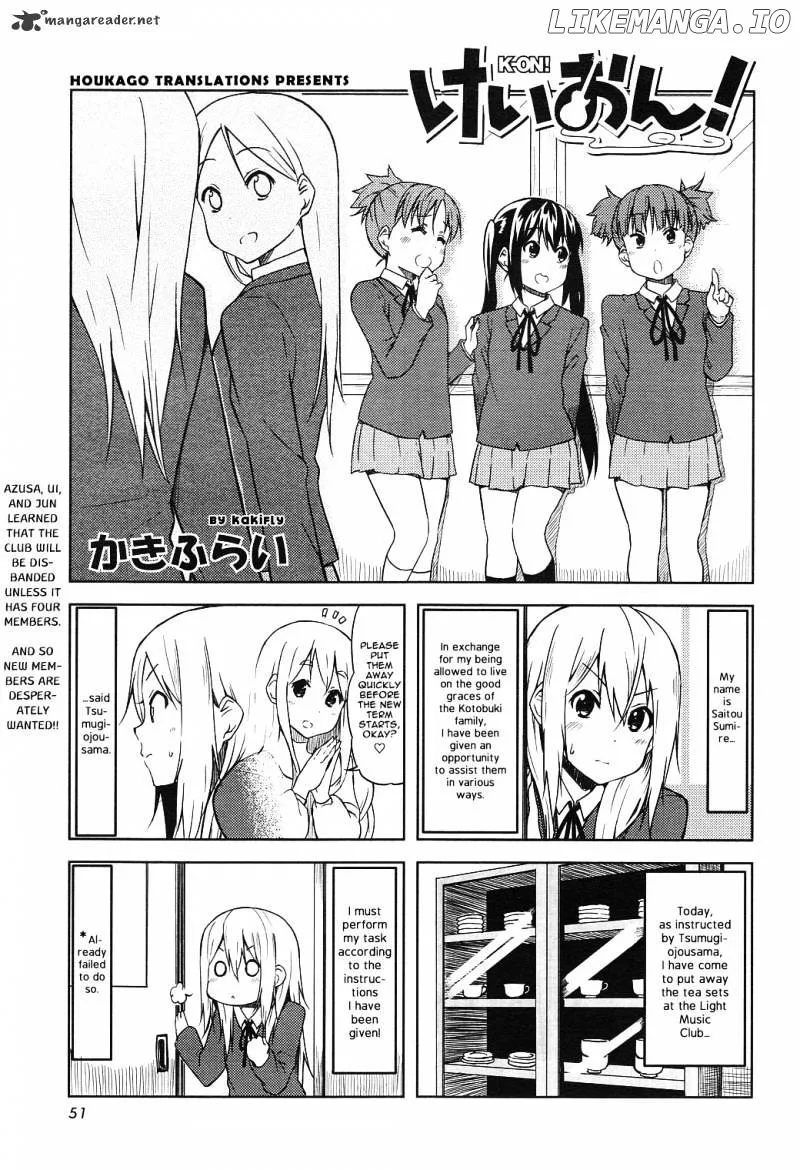 K-ON! Chapter 56 page 1