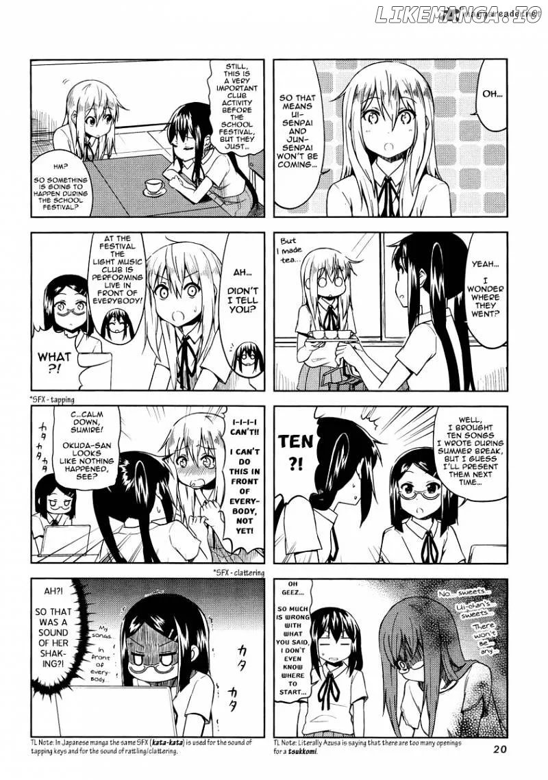 K-ON! Chapter 74 page 4