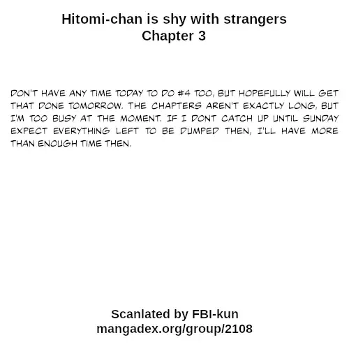 Hitomi-chan Is Shy With Strangers Chapter 3 page 19