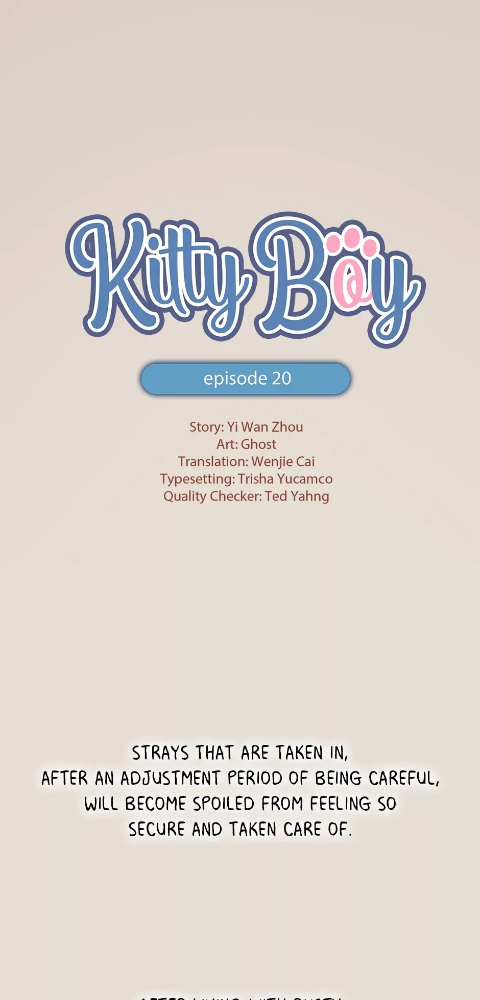 Kitty Boy Chapter 20 page 1