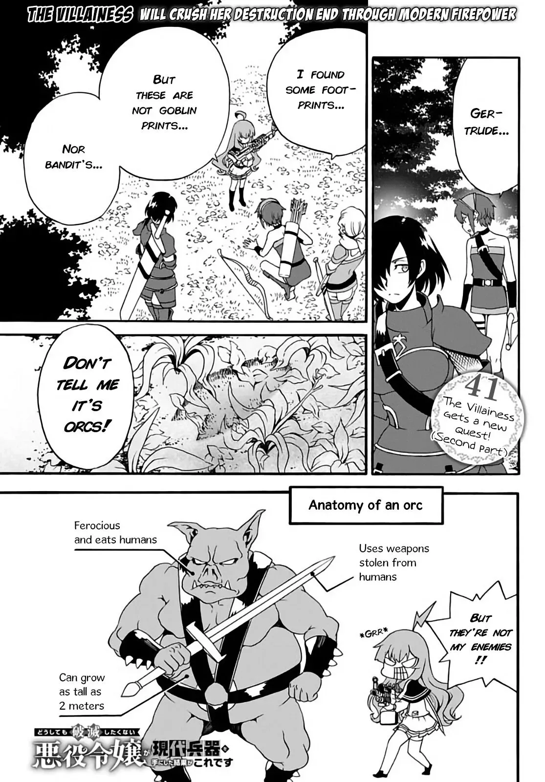 The Villainess Will Crush Her Destruction End Through Modern Firepower Chapter 41 page 1