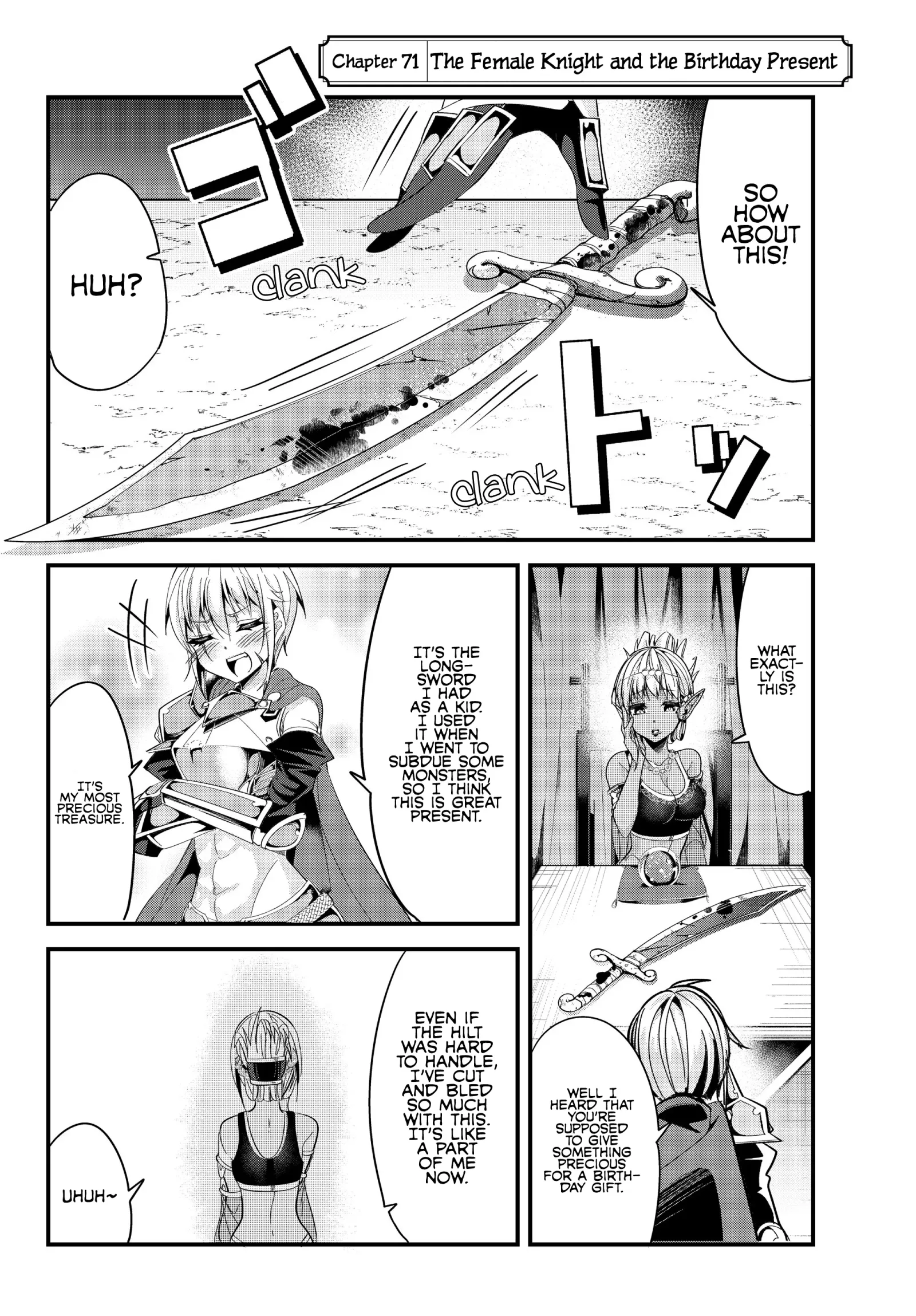 A Story About Treating a Female Knight Who Has Never Been Treated as a Woman as a Woman Chapter 71 page 2