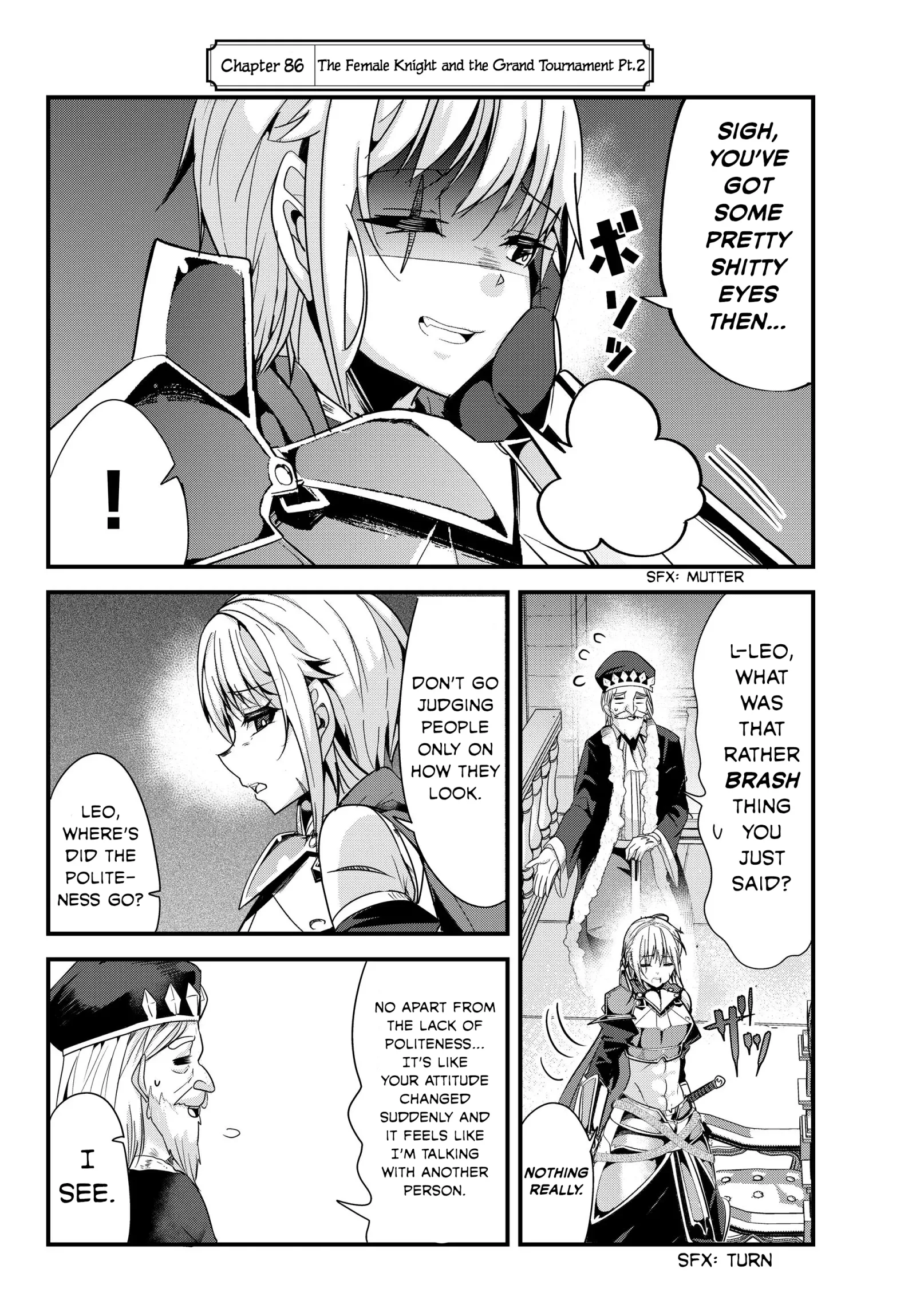 A Story About Treating a Female Knight Who Has Never Been Treated as a Woman as a Woman Chapter 86 page 2