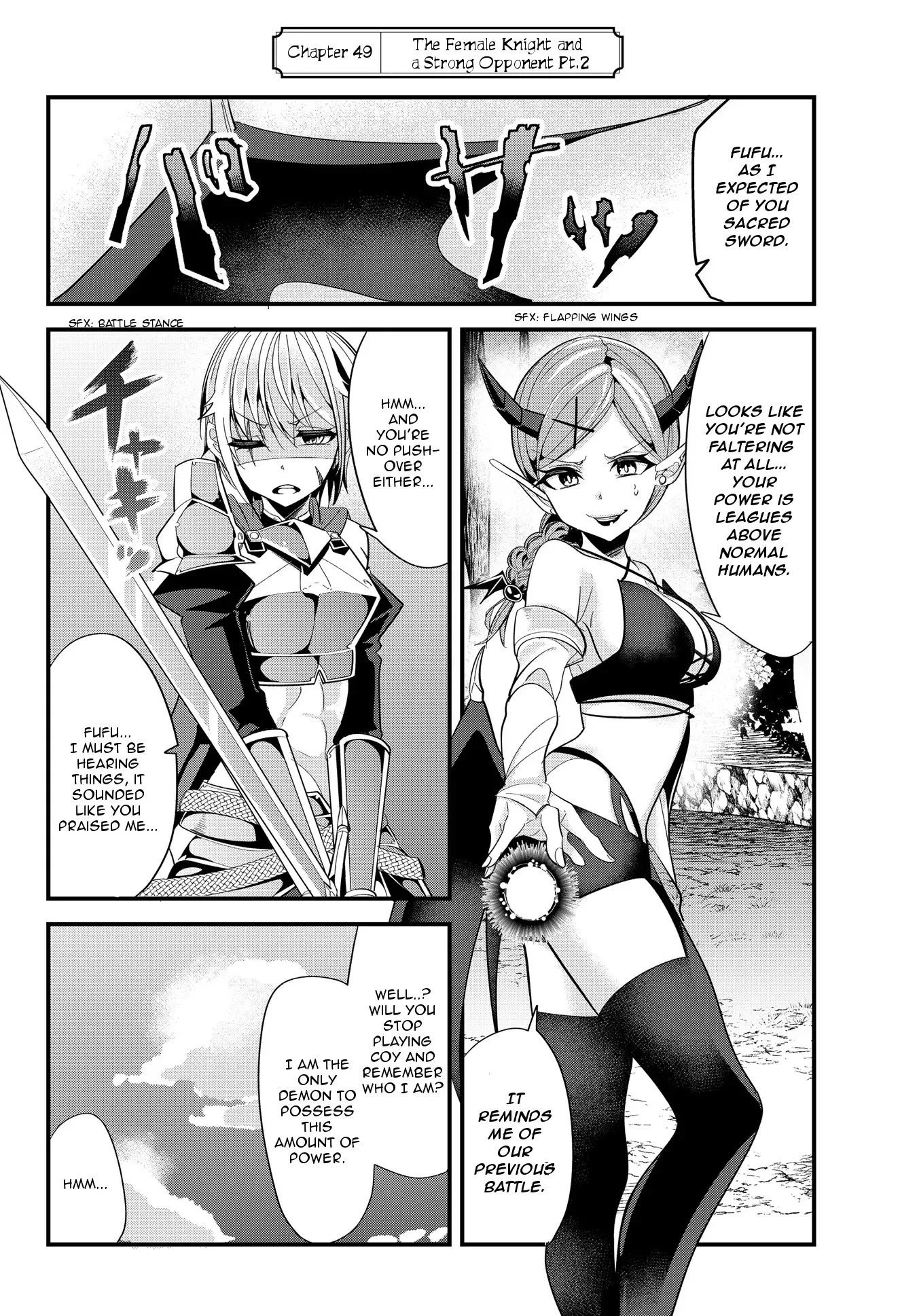 A Story About Treating a Female Knight Who Has Never Been Treated as a Woman as a Woman Chapter 49 page 2