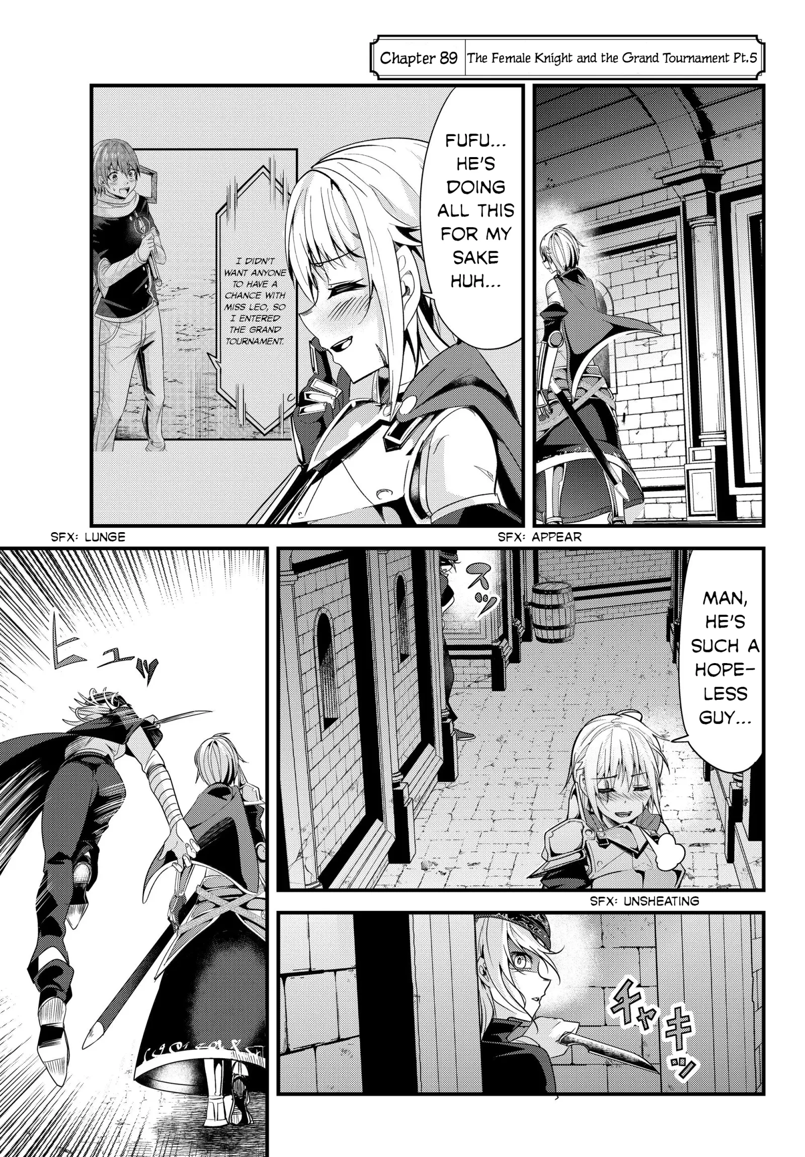 A Story About Treating a Female Knight Who Has Never Been Treated as a Woman as a Woman Chapter 89 page 1
