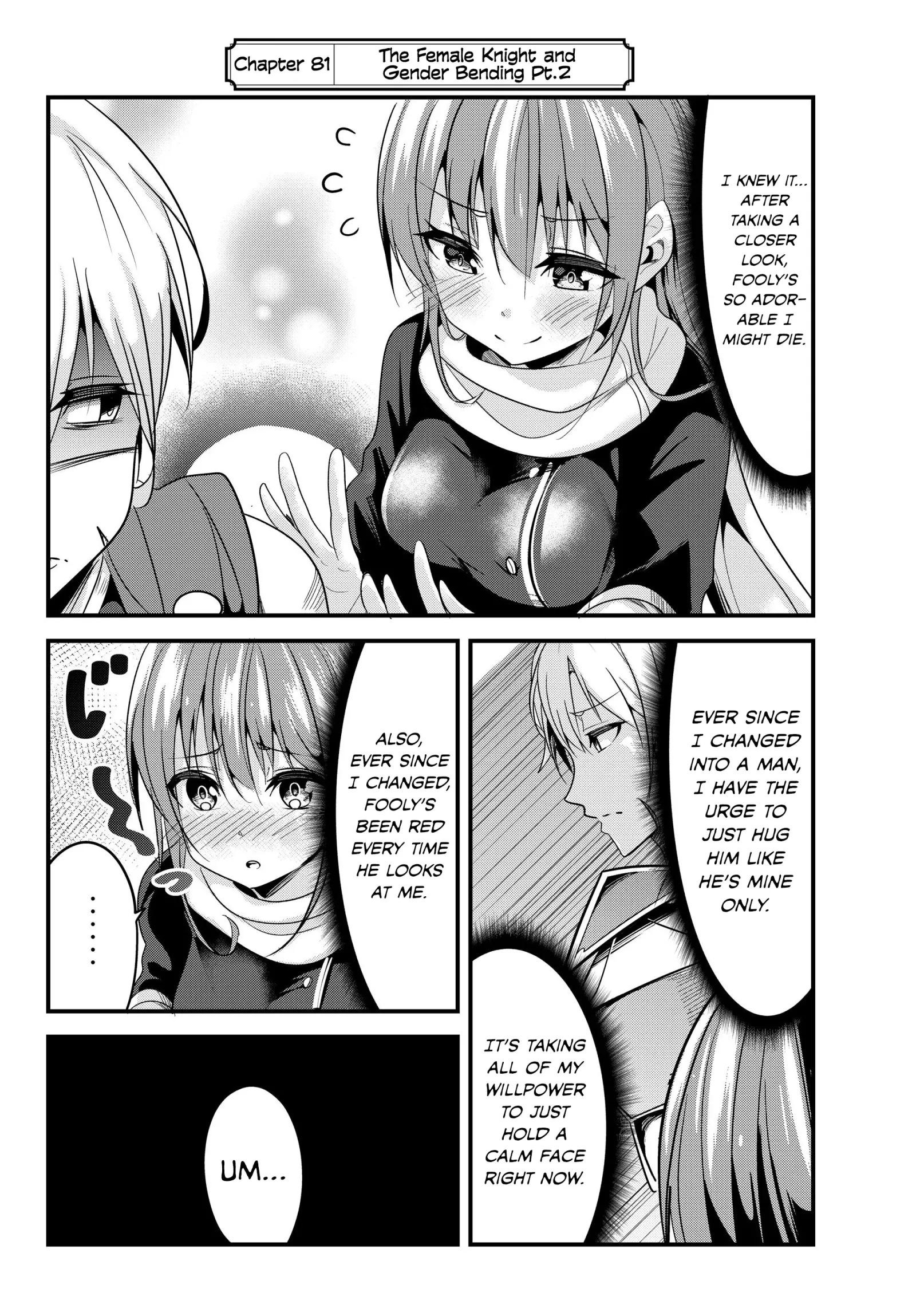 A Story About Treating a Female Knight Who Has Never Been Treated as a Woman as a Woman Chapter 81 page 2