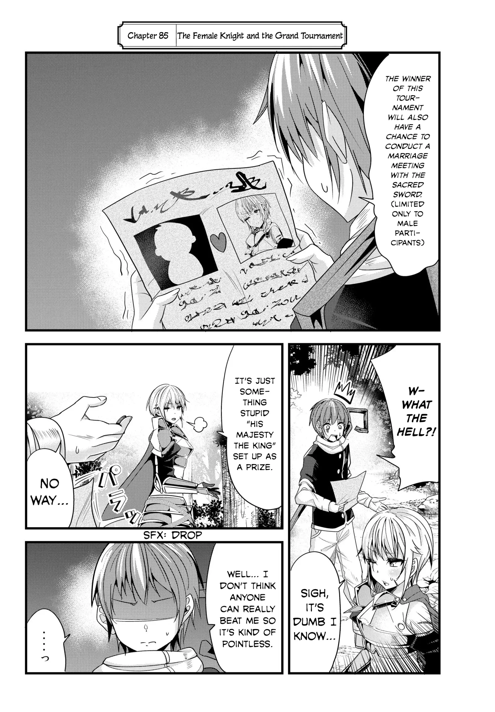 A Story About Treating a Female Knight Who Has Never Been Treated as a Woman as a Woman Chapter 85 page 2