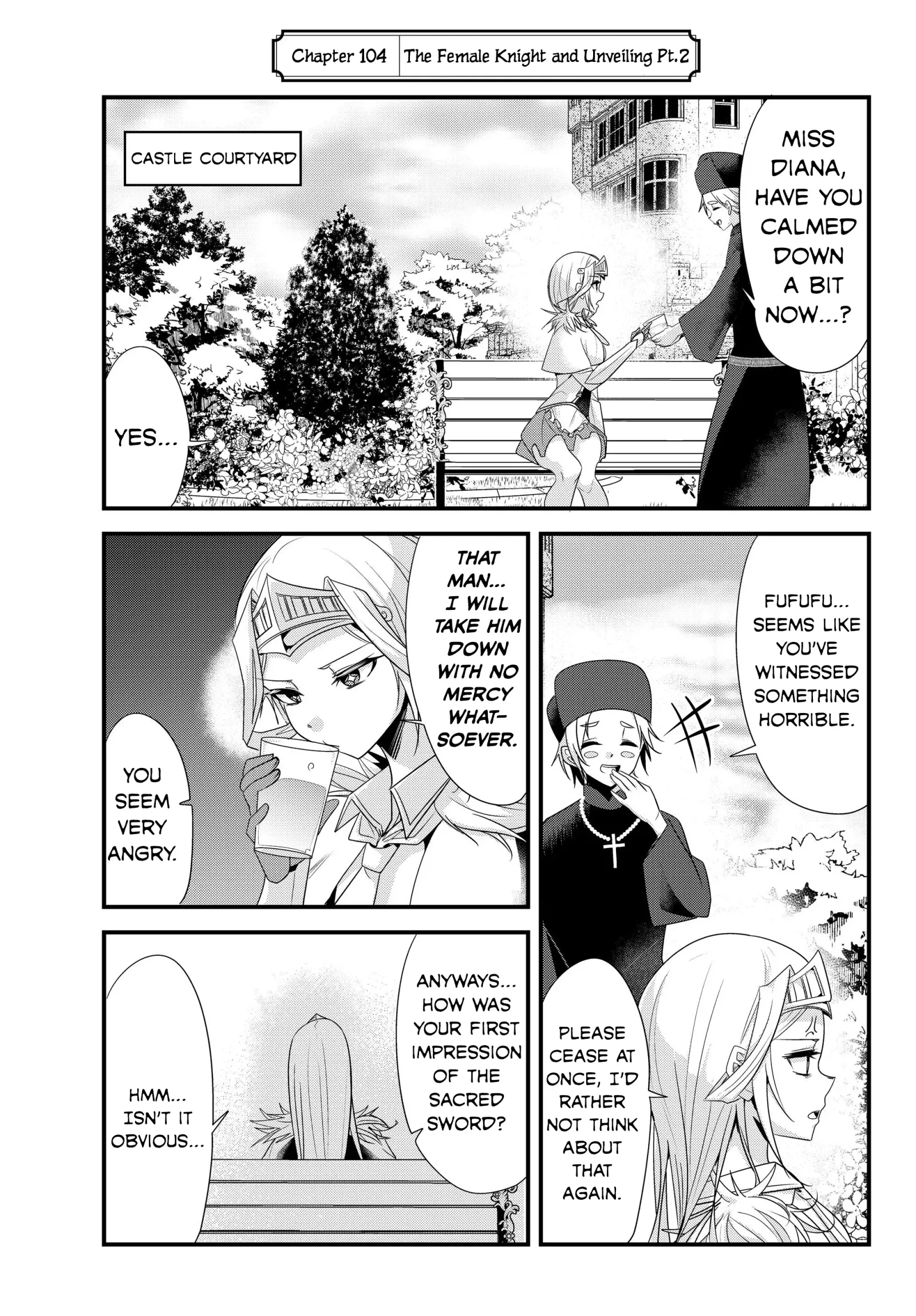 A Story About Treating a Female Knight Who Has Never Been Treated as a Woman as a Woman Chapter 104 page 1