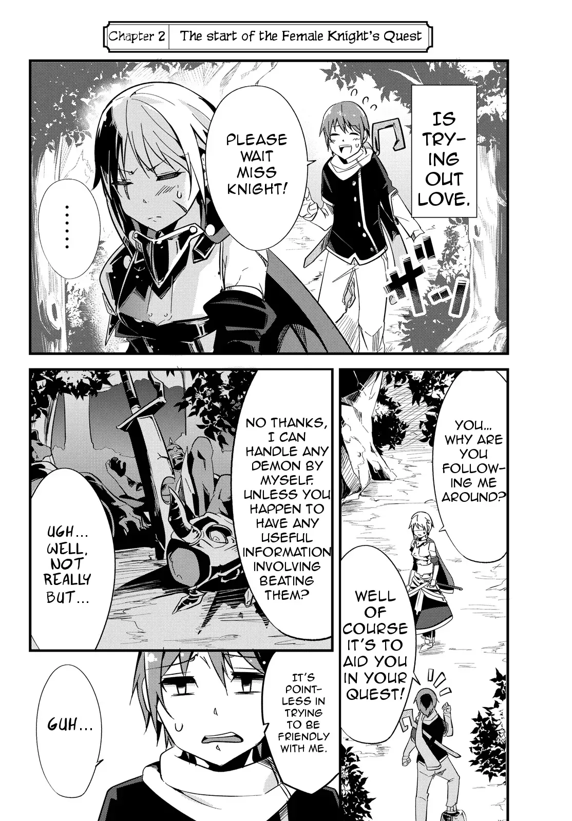 A Story About Treating a Female Knight Who Has Never Been Treated as a Woman as a Woman Chapter 2 page 2