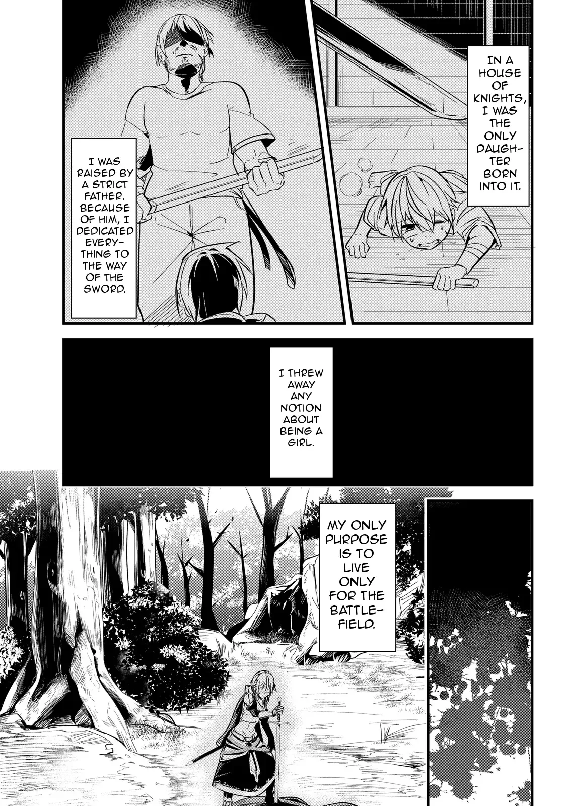 A Story About Treating a Female Knight Who Has Never Been Treated as a Woman as a Woman Chapter 3 page 1