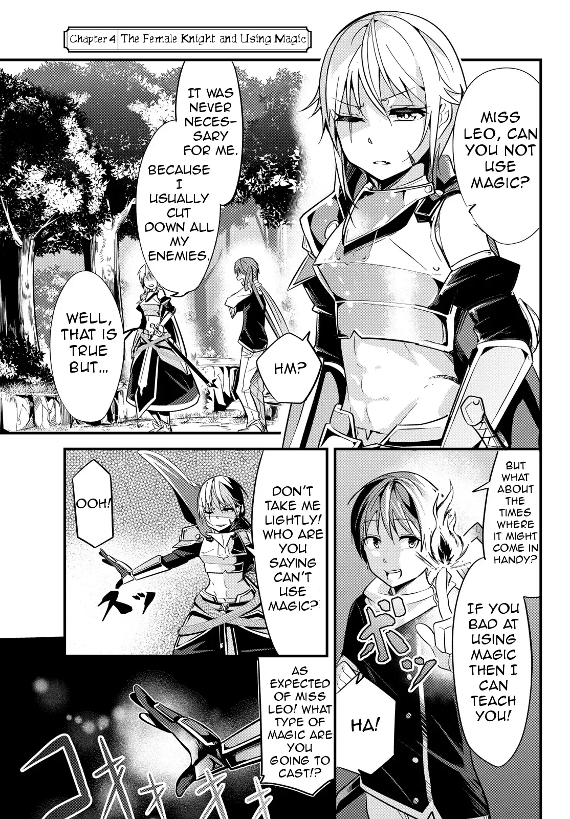 A Story About Treating a Female Knight Who Has Never Been Treated as a Woman as a Woman Chapter 4 page 1