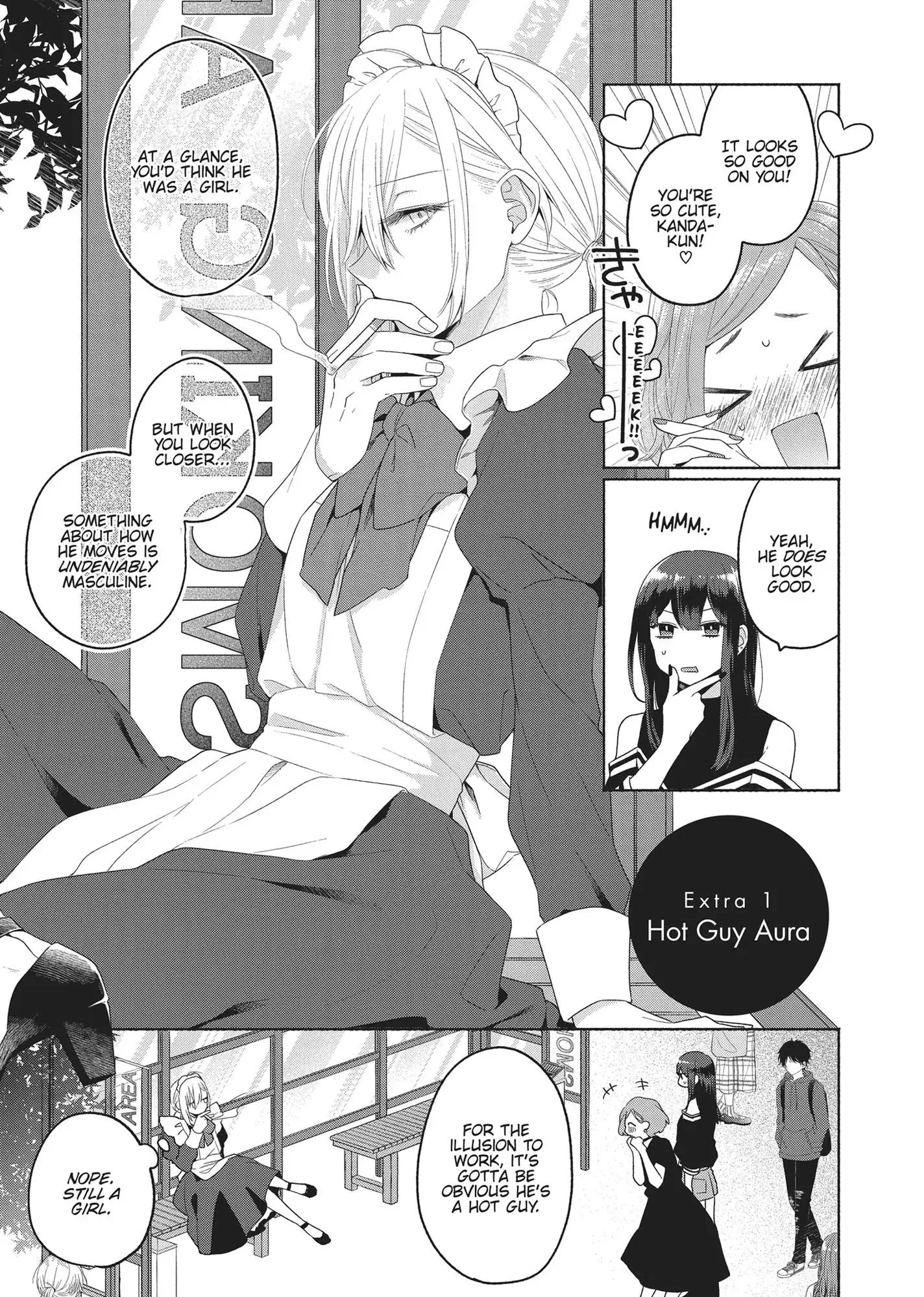 Handsome Girl and Sheltered Girl Chapter 1.5 page 1