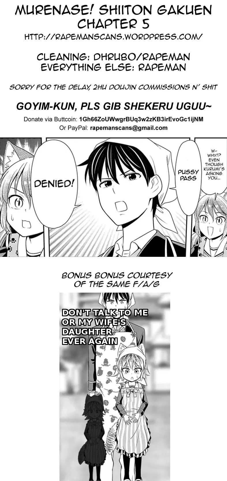 Murenase! Shiiton Gakuen Chapter 5 page 21