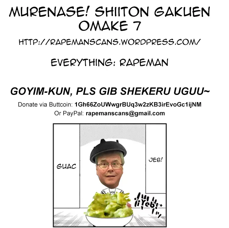 Murenase! Shiiton Gakuen Chapter 7.5 page 3