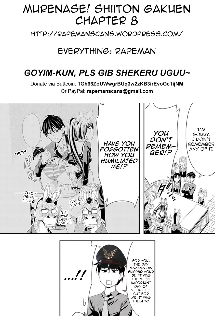 Murenase! Shiiton Gakuen Chapter 8 page 25