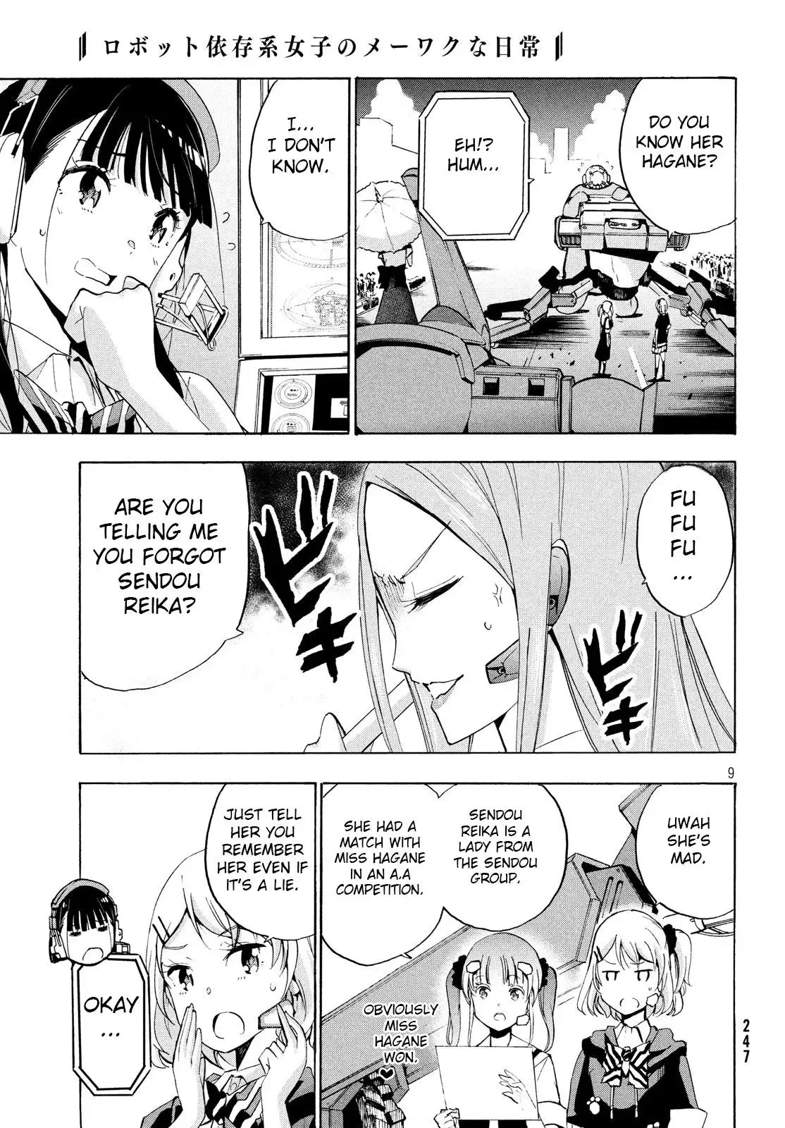 Robot Izonkei Joshi no Meiwaku na Nichijou Chapter 7 page 9