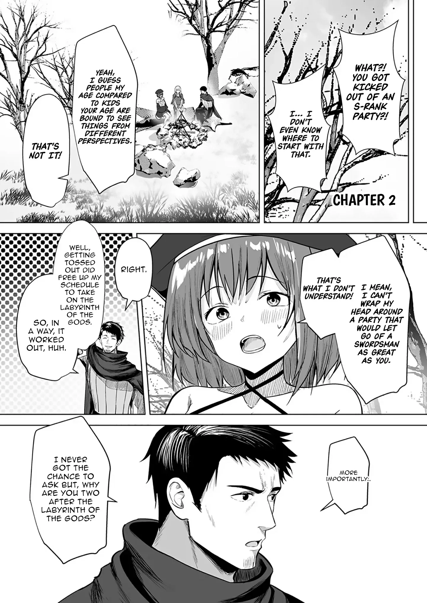 The Banished Middle-Aged Swordsman Kills Time by Beating the Gods: I Gave the Gods’ Blessings to the Girls in My Party, and Created the Strongest Party Chapter 2 page 1
