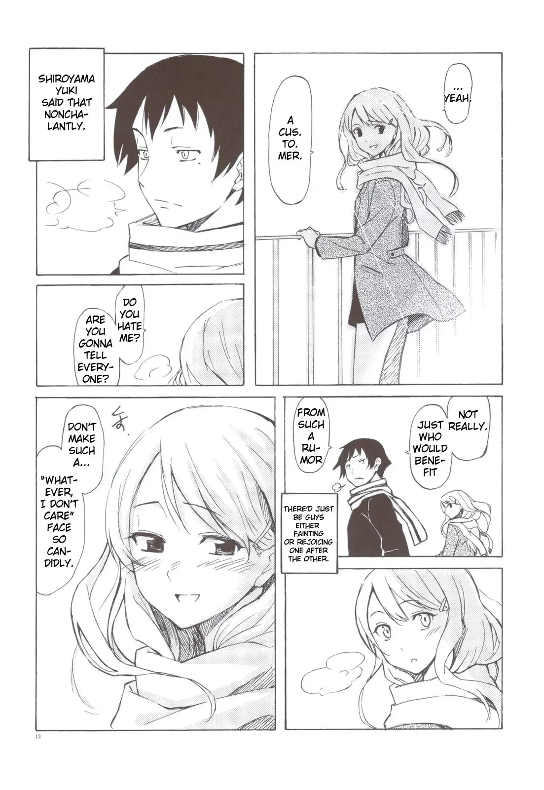 Semete, Ano Yuki no You ni Chapter 0 page 13