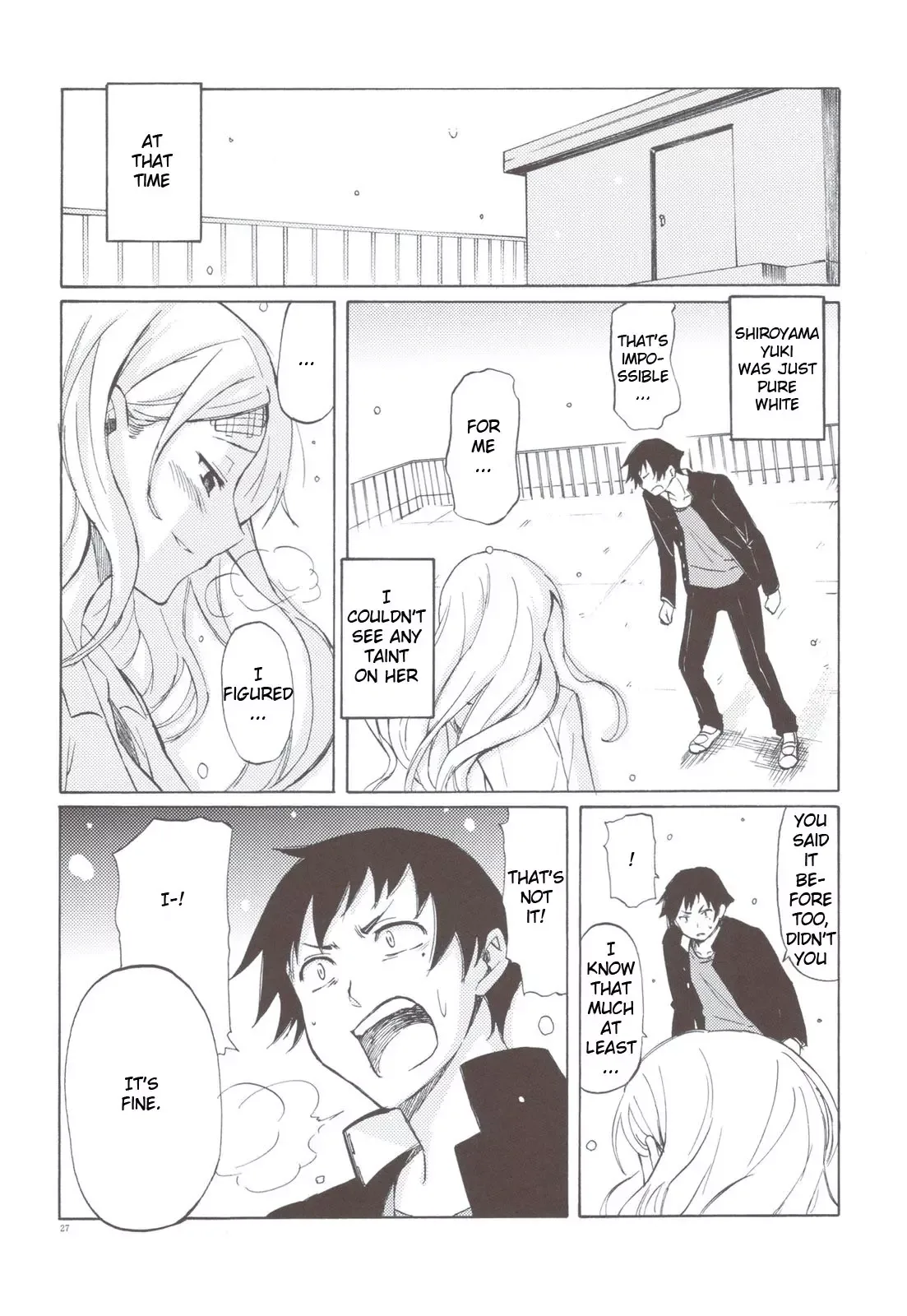 Semete, Ano Yuki no You ni Chapter 0 page 27