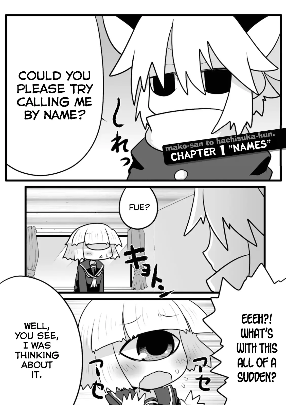 Mako-san to Hachisuka-kun. Chapter 1 page 1