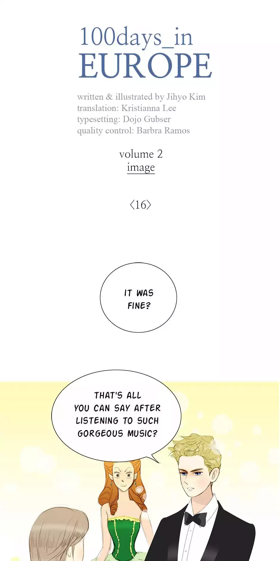 100 Days in Europe Chapter 16 page 1