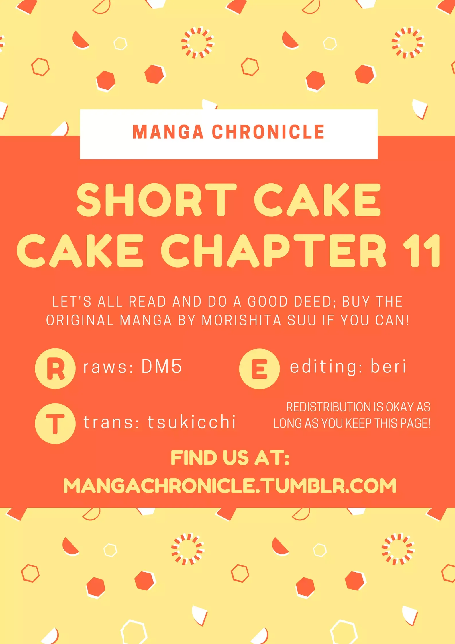 Short Cake Cake Chapter 11 page 1