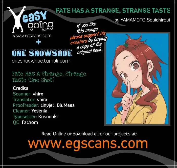 Fate Has A Strange, Strange Taste Chapter 0 page 1