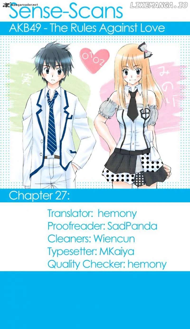 AKB49 - Renai Kinshi Jourei Chapter 27 page 1