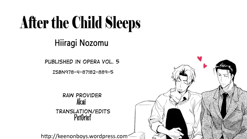 After the Child Sleeps Chapter 0 page 1