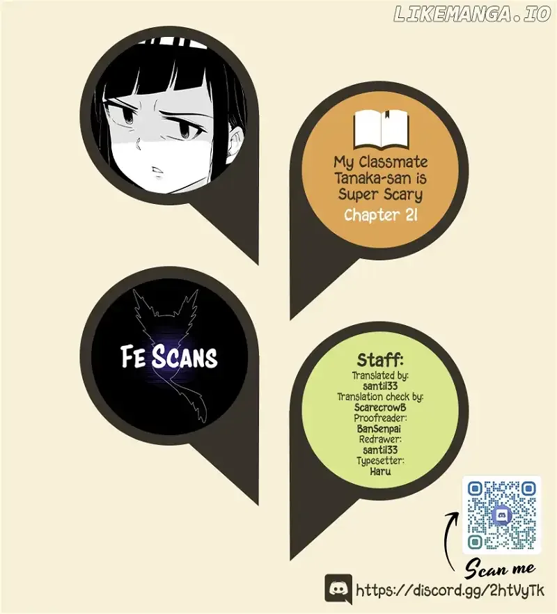 My Classmate Tanaka-San Is Super Scary Chapter 21 page 1
