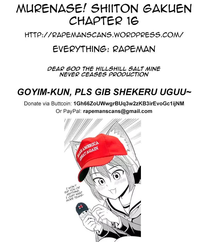 Murenase! Shiiton Gakuen Chapter 16 page 22