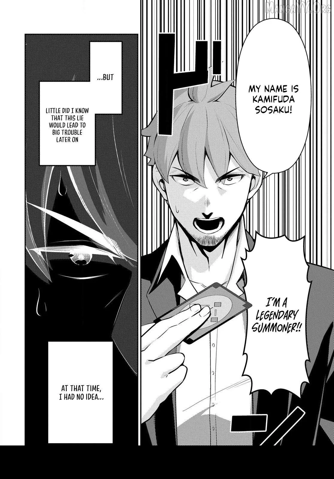 The Strongest Summoner is a Thirty-Something Guy: The Other World Domination of a Card Gamer Whose Cards Were Disposed of by His Parents Chapter 2.1 page 2