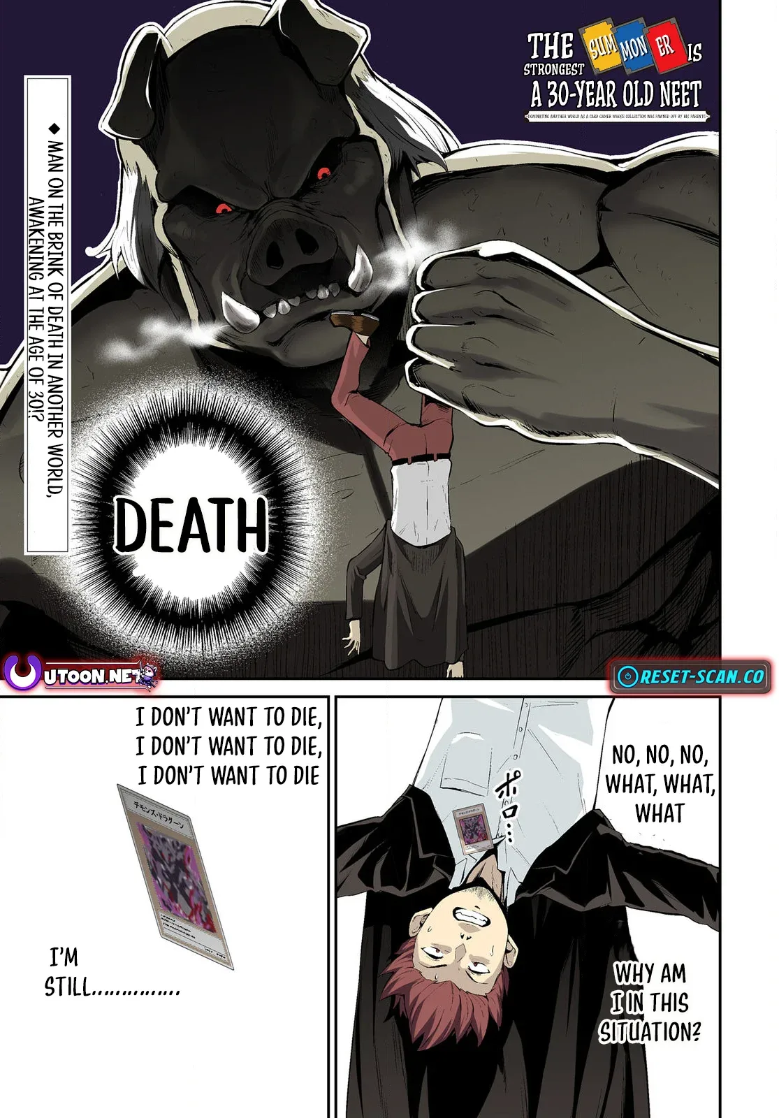 The Strongest Summoner is a Thirty-Something Guy: The Other World Domination of a Card Gamer Whose Cards Were Disposed of by His Parents Chapter 1.1 page 1