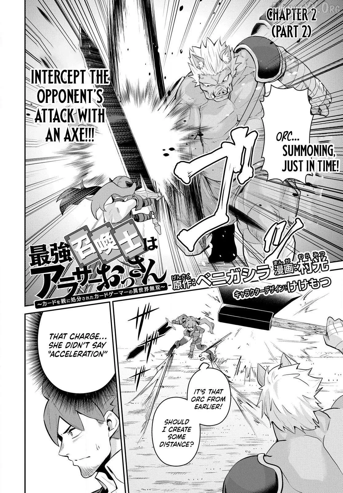 The Strongest Summoner is a Thirty-Something Guy: The Other World Domination of a Card Gamer Whose Cards Were Disposed of by His Parents Chapter 2.2 page 2