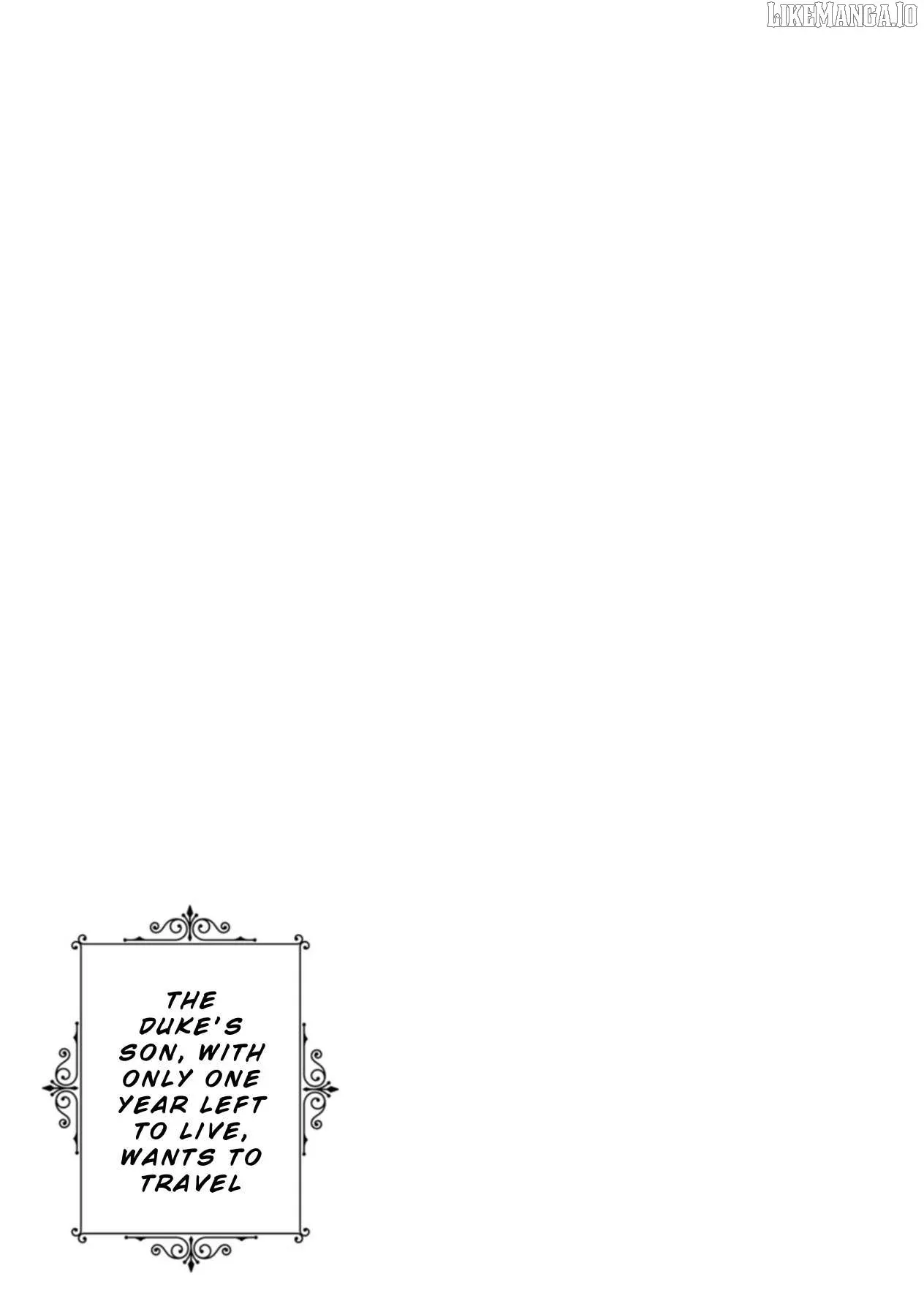 The Duke's Son with One Year to Live Wants to Travel Chapter 5 page 1