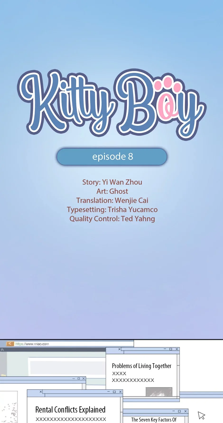 Kitty Boy Chapter 8 page 1