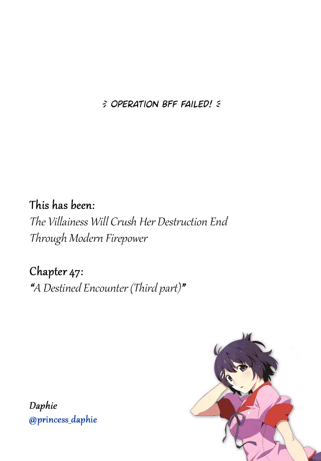The Villainess Will Crush Her Destruction End Through Modern Firepower Chapter 47 page 7