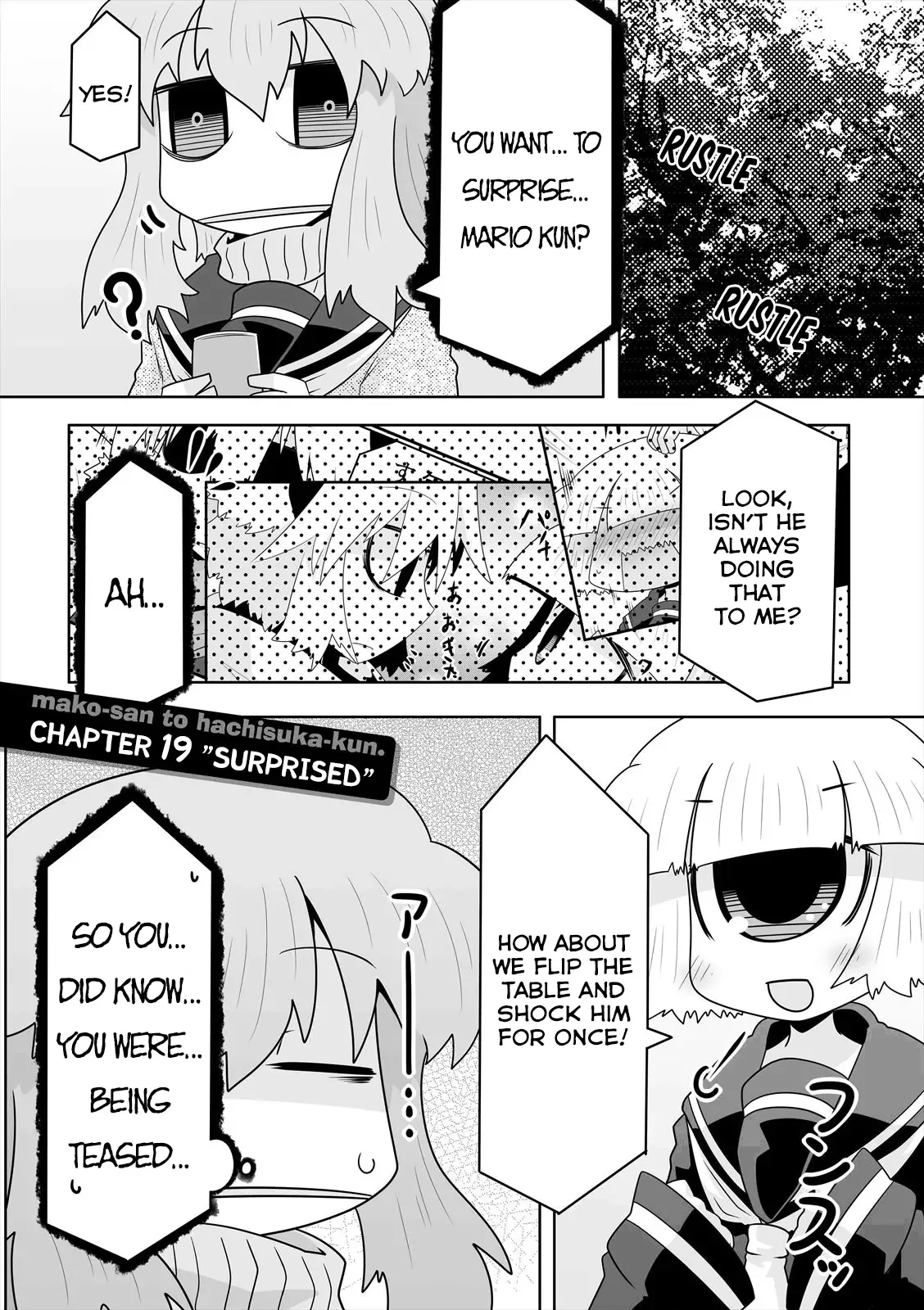 Mako-san to Hachisuka-kun. Chapter 19 page 1