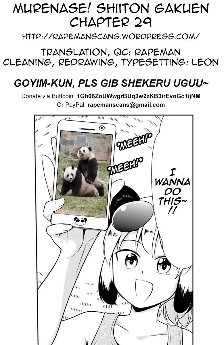 Murenase! Shiiton Gakuen Chapter 29 page 20