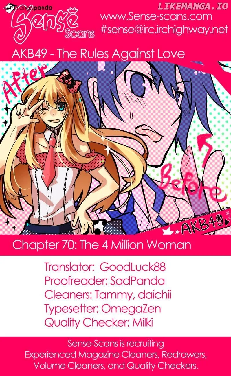 AKB49 - Renai Kinshi Jourei Chapter 70 page 1