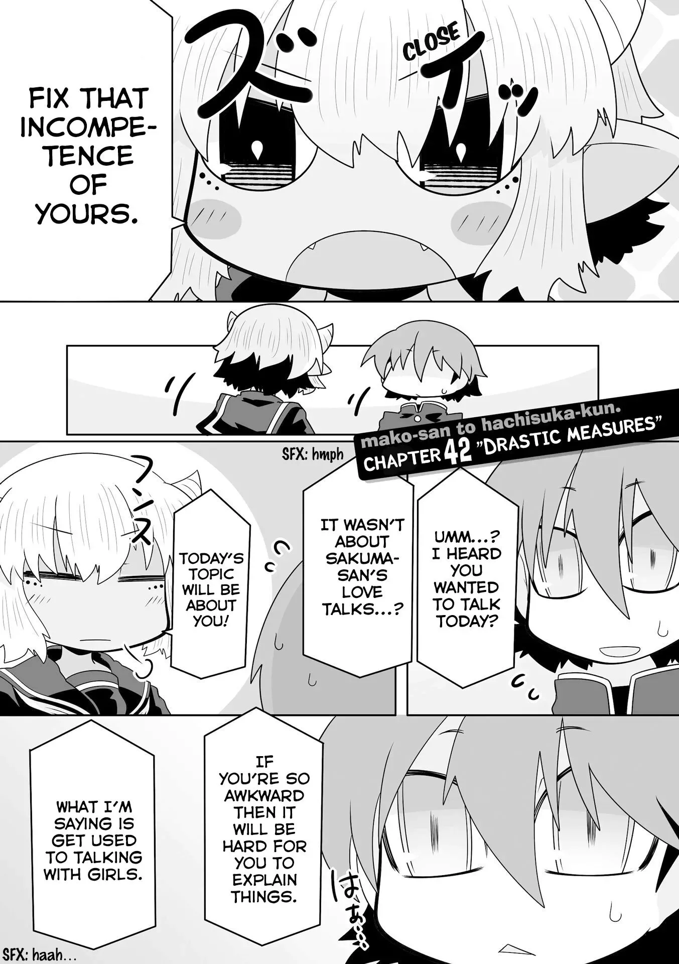 Mako-san to Hachisuka-kun. Chapter 42 page 1