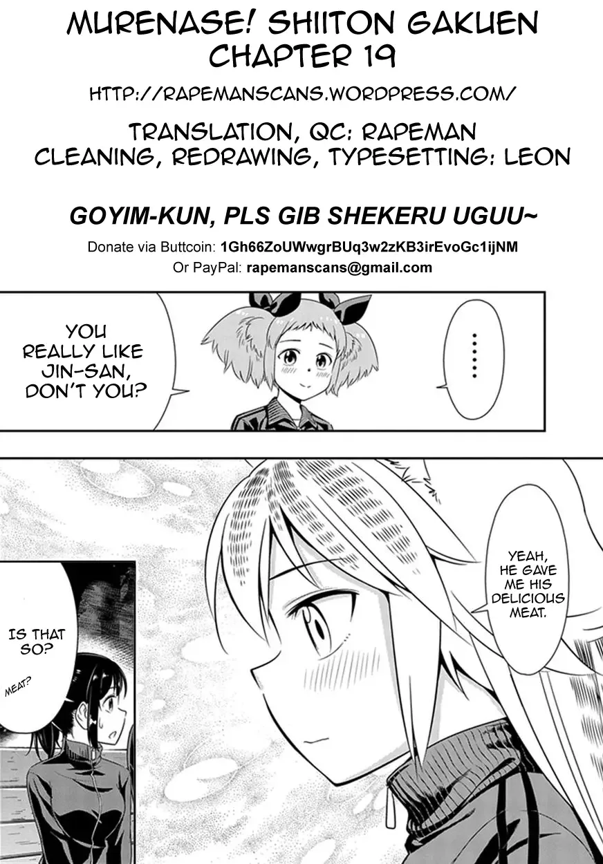 Murenase! Shiiton Gakuen Chapter 19 page 23